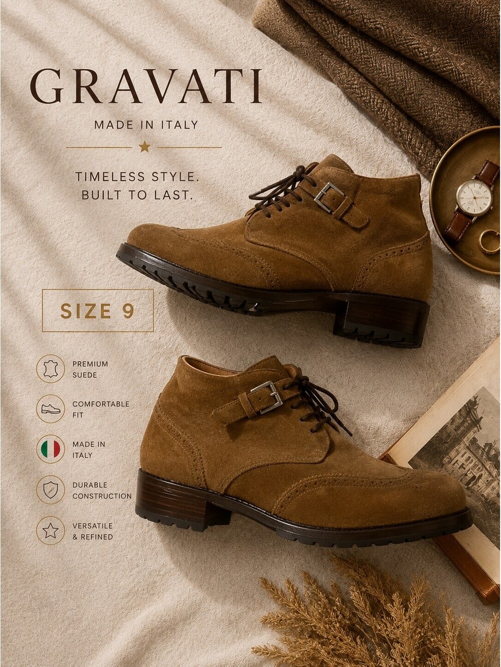 Gravati  Boots - Size 9